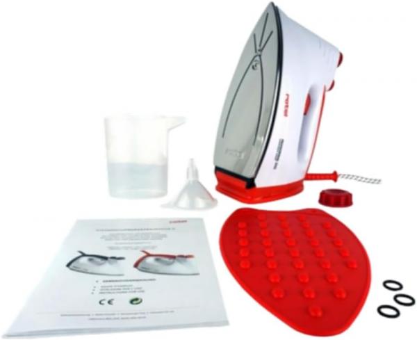 Rotel Professional Extra Dampfbügeleisen mit Edelstahlsohle rot